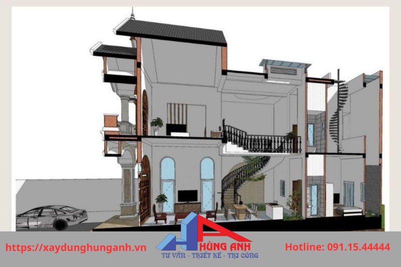 bản phối cảnh nhà