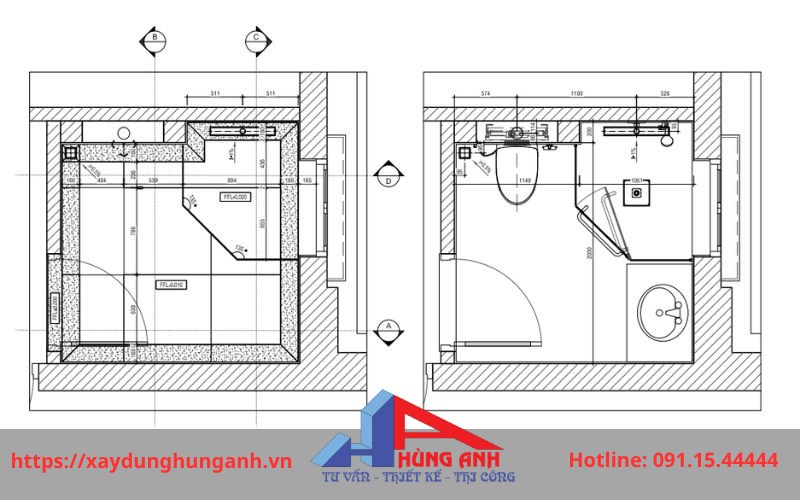 thiết kế phòng tắm