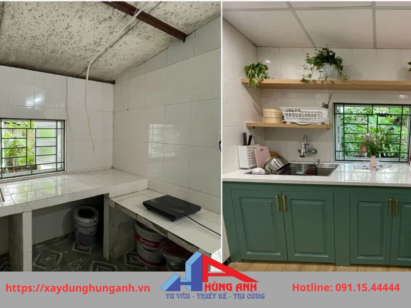 cải tạo không gian phòng bếp