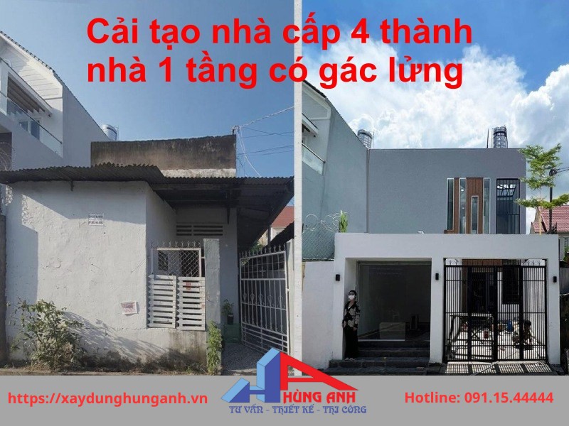 cải tạo - nâng tầng cho nhà cấp 4