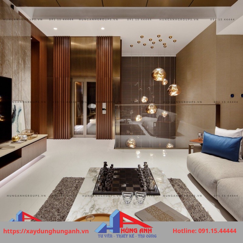 thiết kế phòng khách