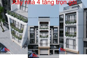 Xây nhà 4 tầng trọn gói