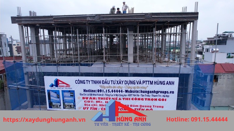 xây nhà bê tông cốt thép