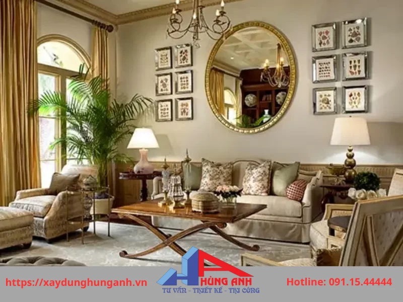 nguyên tắc đối xứng trong thiết kế nội thất 